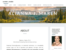 Tablet Screenshot of aliannajmaren.com
